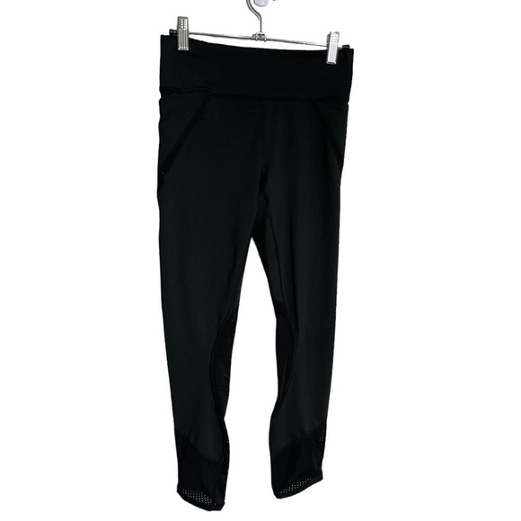 Fabletics Black Full Length Leggings Mesh Small - Picture 1 of 6